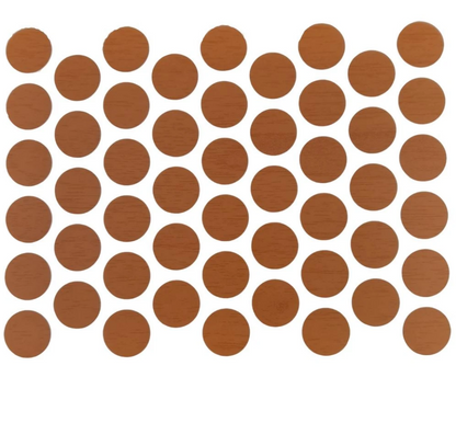 Schraubabdeckkappen Selbstklebend - Italienische Walnuss 14mm