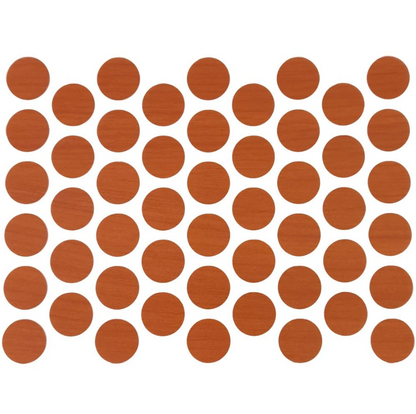 Schraubabdeckkappen Selbstklebend - Kirsche 14mm