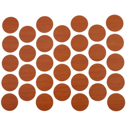 Schraubabdeckkappen Selbstklebend - Kirsche 18mm