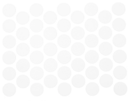 Schraubabdeckkappen Selbstklebend - Mattweiß 14mm