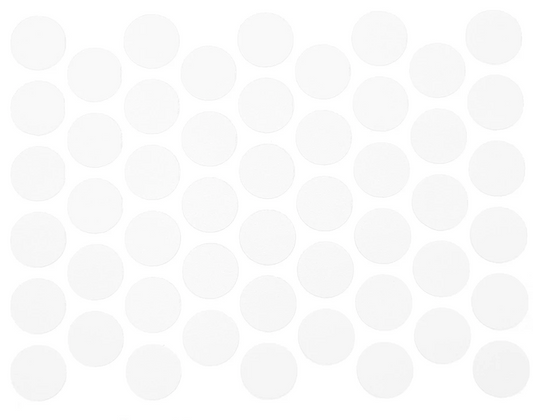 Schraubabdeckkappen Selbstklebend - Mattweiß 14mm