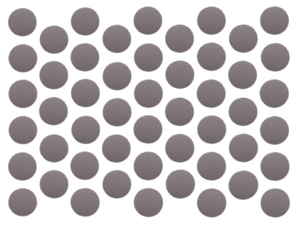 Schraubabdeckkappen Selbstklebend - Metallic Grau 14mm