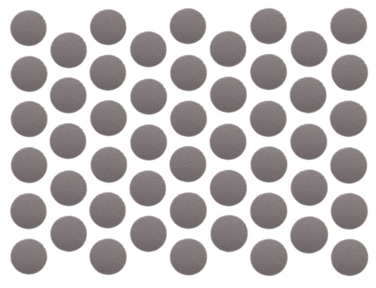 Schraubabdeckkappen Selbstklebend - Metallic Grau 14mm