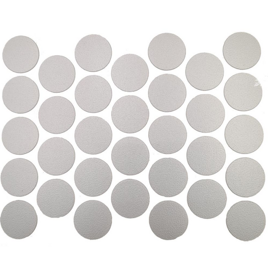 Schraubabdeckkappen Selbstklebend - Metallic Grau 18mm