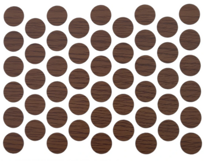 Schraubabdeckkappen Selbstklebend - Milas Walnuss 14mm