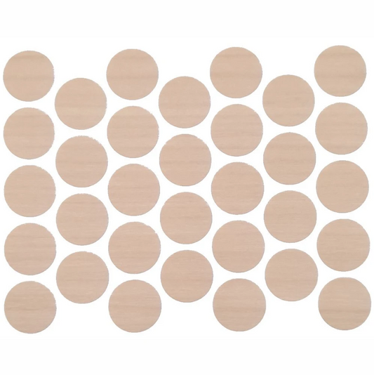 Schraubabdeckkappen Selbstklebend - Natürliche Birke 18mm