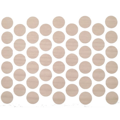 Schraubabdeckkappen Selbstklebend - Natürliche Birke 14mm