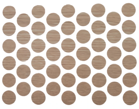 Schraubabdeckkappen Selbstklebend - Natürliche Eiche 14mm