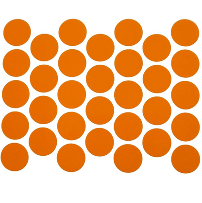 Schraubabdeckkappen Selbstklebend - Orange 18mm