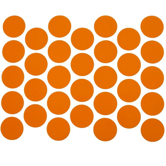 Schraubabdeckkappen Selbstklebend - Orange 18mm