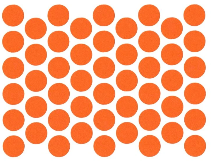 Schraubabdeckkappen Selbstklebend - Orange 14mm