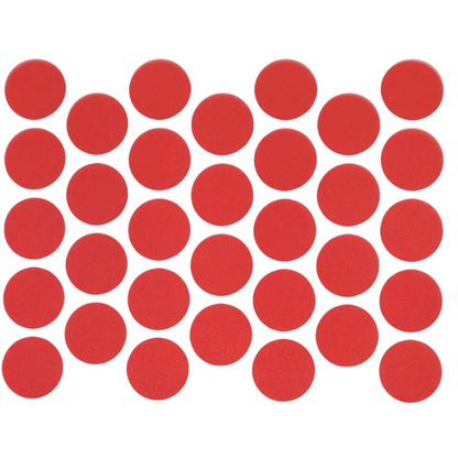 Schraubabdeckkappen Selbstklebend - Rot 18mm
