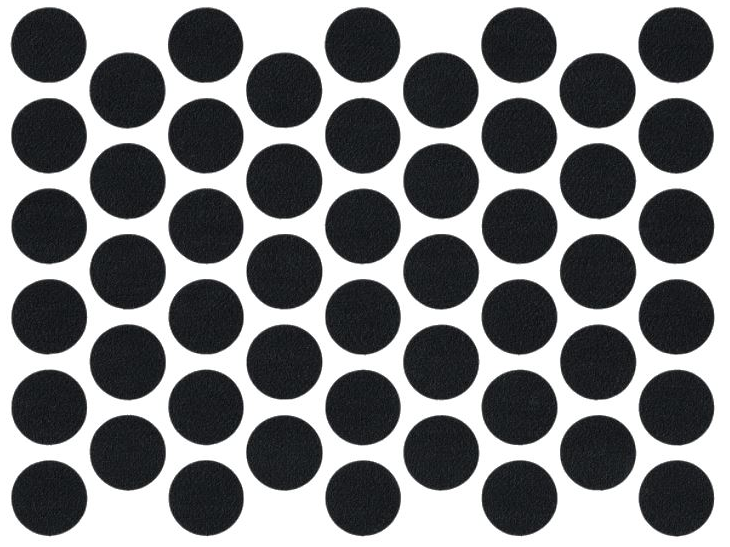 Schraubabdeckkappen Selbstklebend - Schwarz 14mm