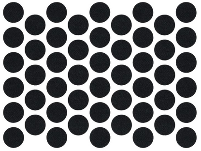 Schraubabdeckkappen Selbstklebend - Schwarz 14mm