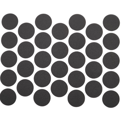 Schraubabdeckkappen Selbstklebend - Schwarz 18mm
