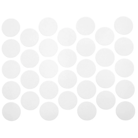 Schraubabdeckkappen Selbstklebend - Weiß 18mm