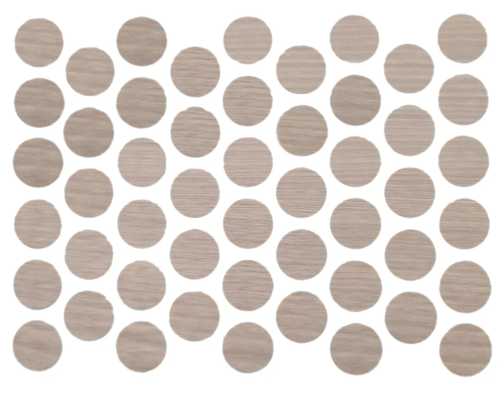 Schraubabdeckkappen Selbstklebend - Weißkiefer 14mm