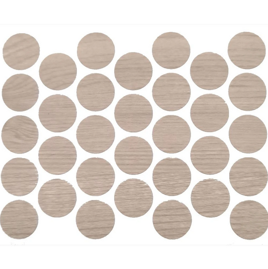 Schraubabdeckkappen Selbstklebend - Weißkiefer 18mm