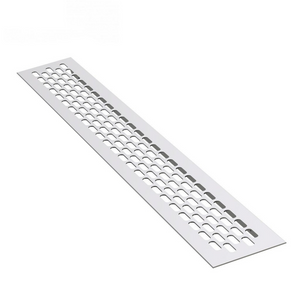 Aluminium-Lüftungsgitter für Küchenarbeitsplatten / Sockel, 480x80mm