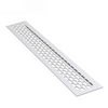 Aluminium-Lüftungsgitter für Küchenarbeitsplatten / Sockel, 480x80mm Silber
