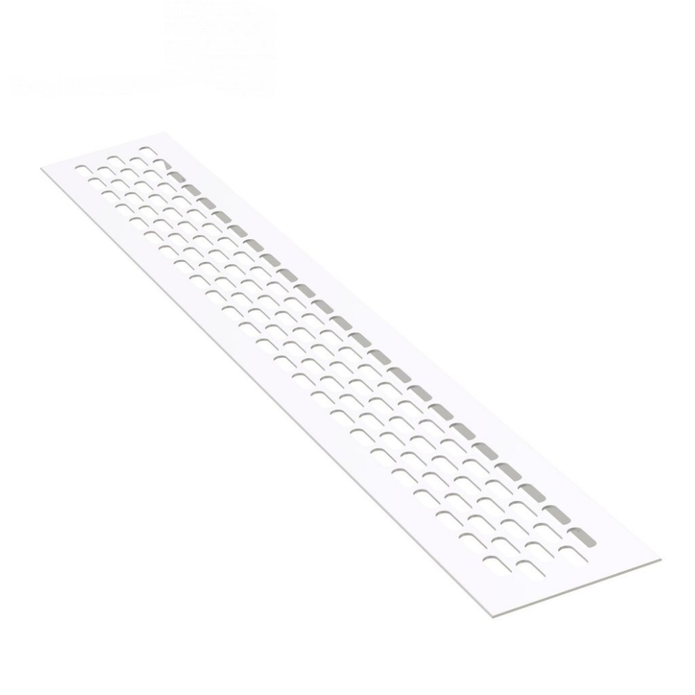 Aluminium-Lüftungsgitter für Küchenarbeitsplatten / Sockel, 480x80mm