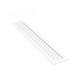 Aluminium-Lüftungsgitter für Küchenarbeitsplatten / Sockel, 484x60mm Weiß
