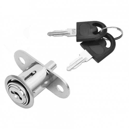 Briefkastenschloss für Schiebetüren 19x24mm, Chrom