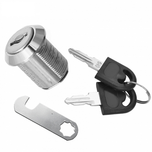 Briefkastenschloss mit Schlüssel 19x20mm, Chrom