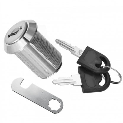 Briefkastenschloss mit Schlüssel 19x25mm, Chrom