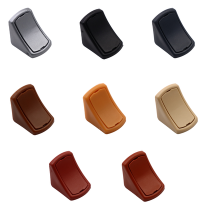 Abgerundete Korpusverbinder aus Kunststoff mit separater Abdeckung