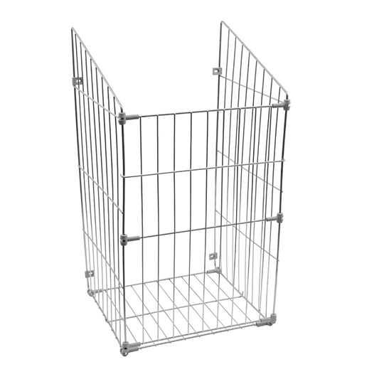 Faltbarer Wäschekorb 40cm - Chrom