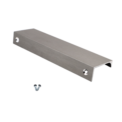 Griffleiste Kantengriff 128mm (148mm Gesamtlänge) - Gebürsteter Edelstahl