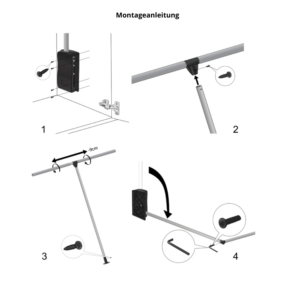 Kleiderlift 830-1150mm