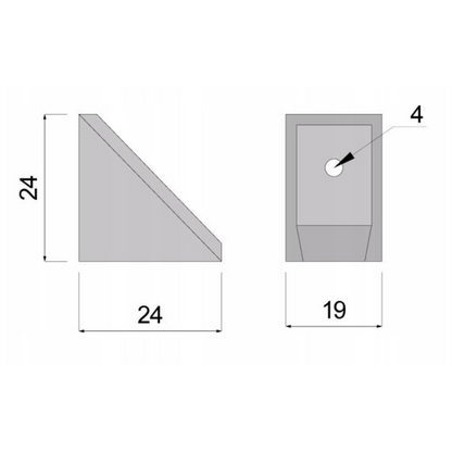 Korpusverbinder aus Kunststoff mit separater Abdeckung