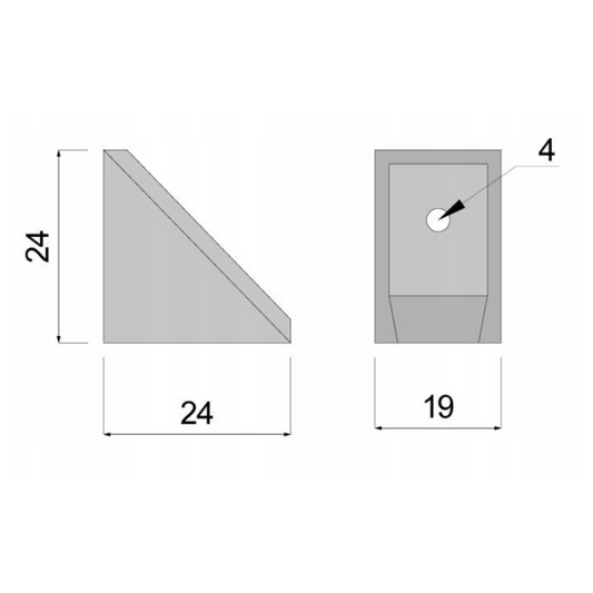 Korpusverbinder aus Kunststoff mit separater Abdeckung