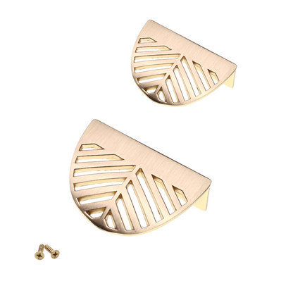 LEAF Edge Pull Möbelgriff 32mm (60mm Gesamtlänge) - Messing Gold