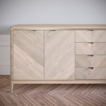 LEAF Edge Pull Möbelgriff 32mm (60mm Gesamtlänge) - Perlmutt Silber