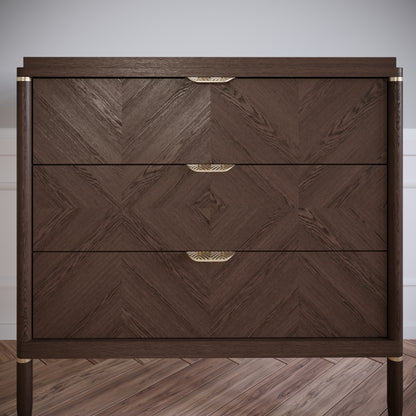 LEAF Edge Pull Möbelgriff 64mm (118mm Gesamtlänge) - Messing Gold