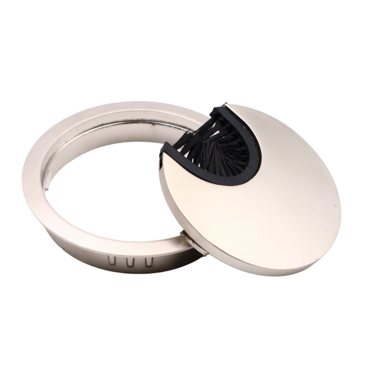 Metall Kabeldurchführung 60mm, Satin