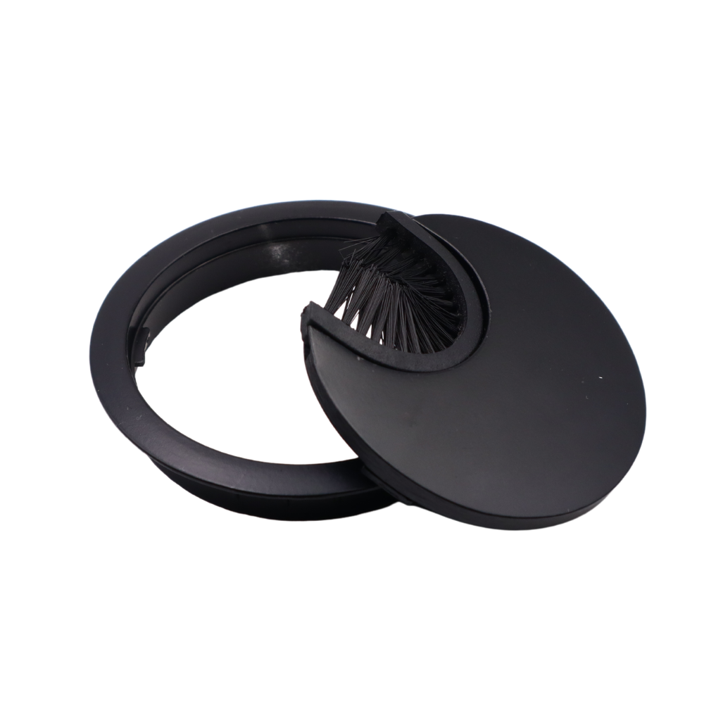 Metall Kabeldurchführung 60mm, Schwarz