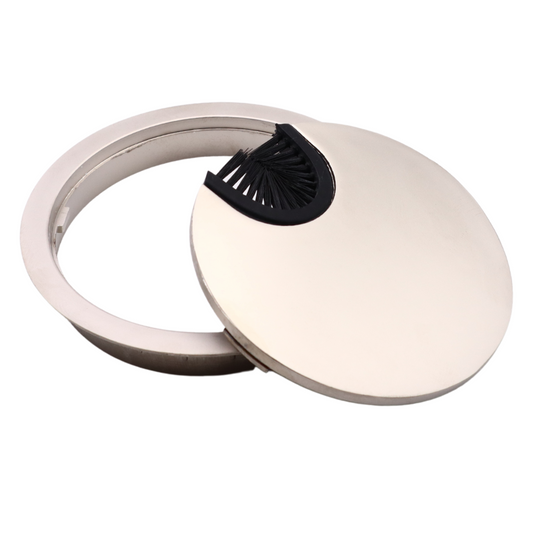 Metall Kabeldurchführung 80mm - Satin