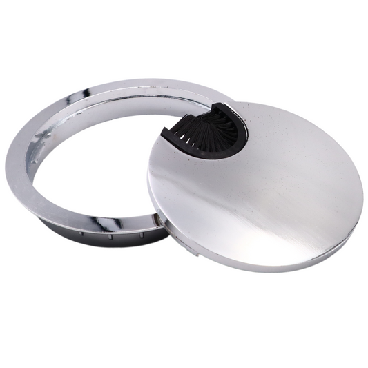 Metall Kabeldurchführung 80mm, Chrom