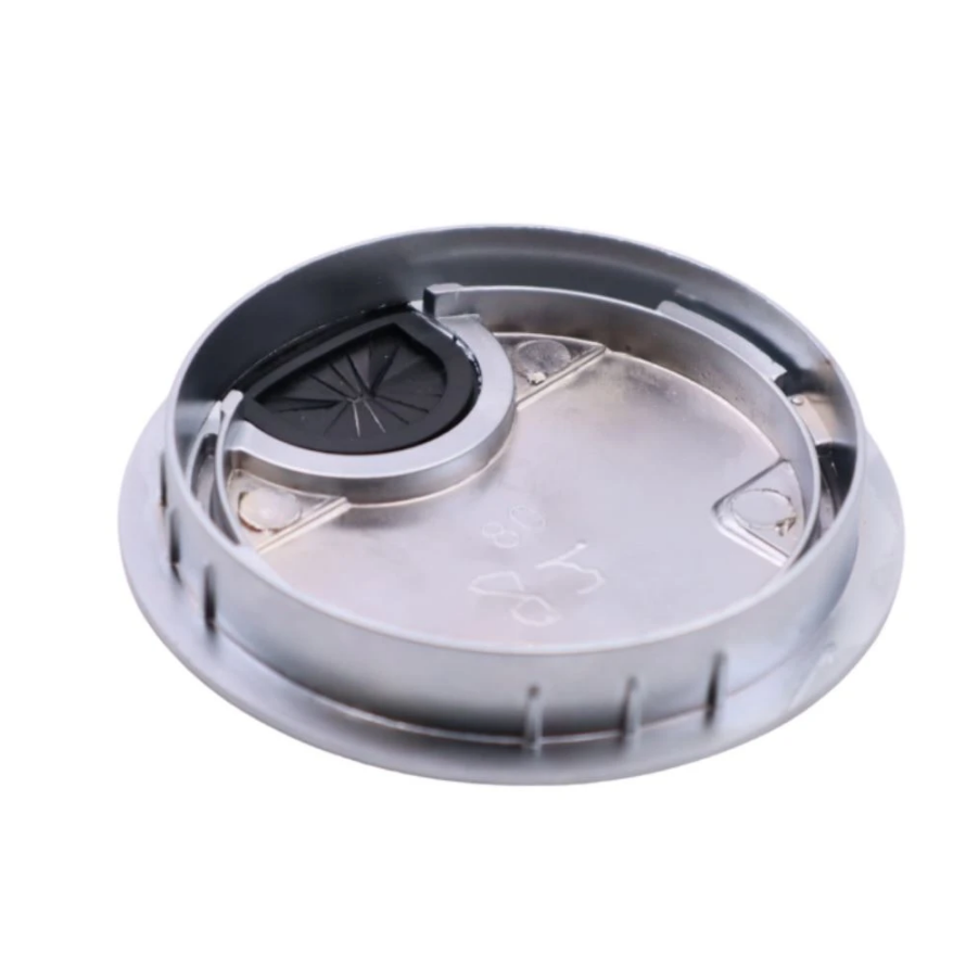 Metall-Kabeldurchführung mit Gummiloch - Silber Ø60mm