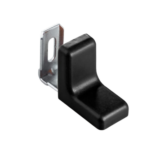 Metallwinkel mit Kunststoffabdeckung - Schwarz