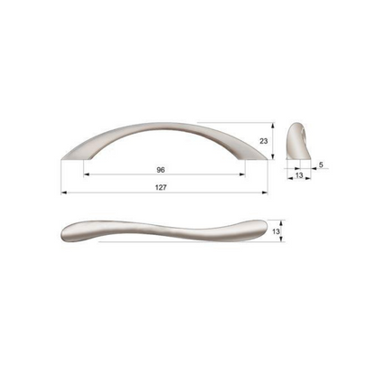 Möbelgriff 96mm UZ05 - Satin