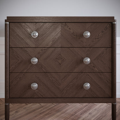 Möbelknopf, Gebürsteter Stahl