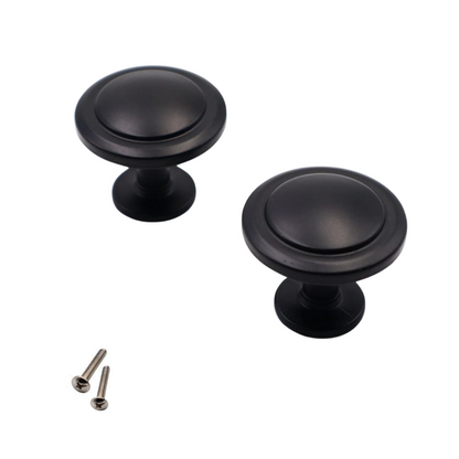Möbelknopf, Schwarz Matt