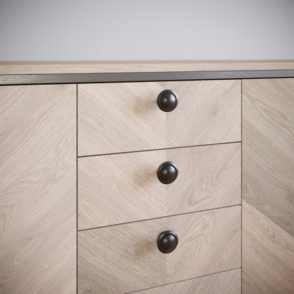 Möbelknopf, Schwarz Matt