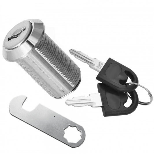 Möbelschloss mit Schlüssel 19x30mm, Chrom