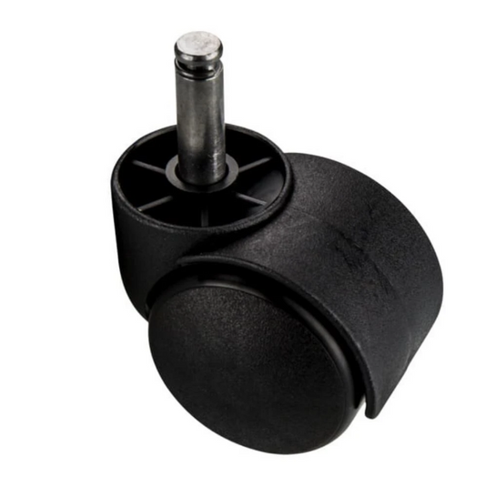 Möbelschwenkrad aus Kunststoff mit Befestigungsstift 10mm - Ø50mm